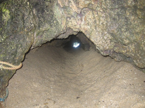 SMALL TUNNEL LOCATED INSIDE SECOND COVE