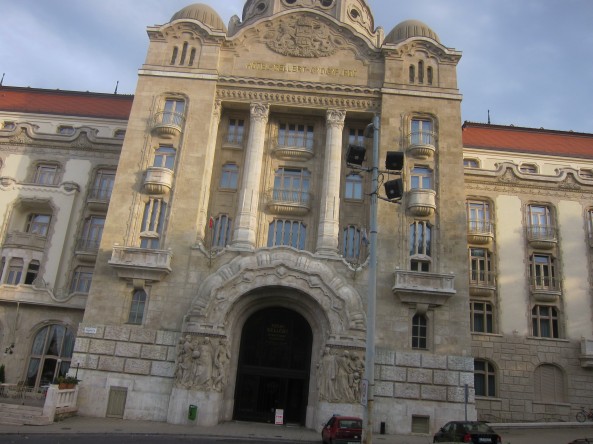 Gellért Hotel Budapest, Hungary. Sorry about the photo. It isn't a good one.